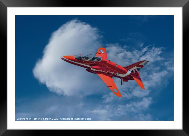 Solo Red Arrow Framed Mounted Print by Tom McPherson