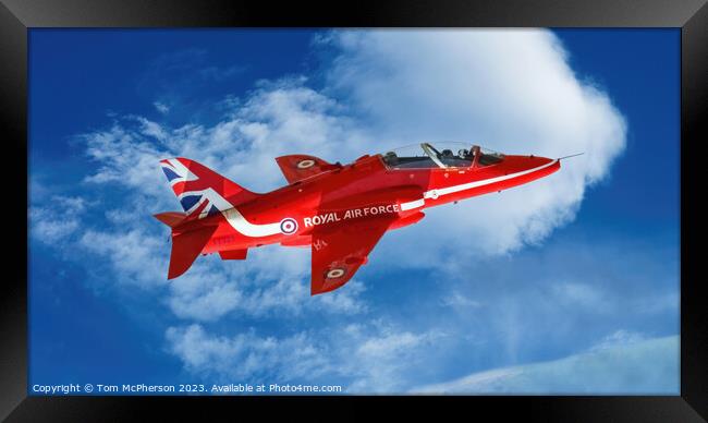 Solo Red Arrow Framed Print by Tom McPherson