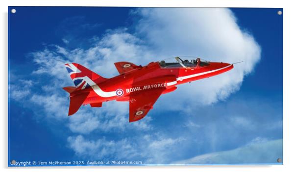 Solo Red Arrow Acrylic by Tom McPherson