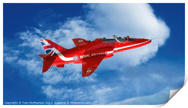 Solo Red Arrow Print by Tom McPherson