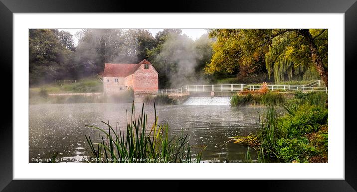Sturminster newton mill  Framed Mounted Print by Les Schofield