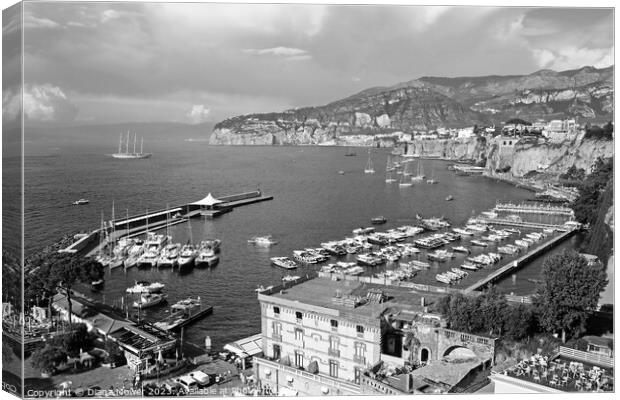 Sorrento and the Bay of Naples Canvas Print by Diana Mower