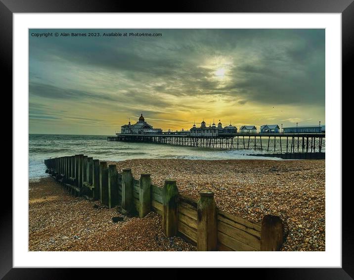 Eastbourne Pier  Framed Mounted Print by Alan Barnes