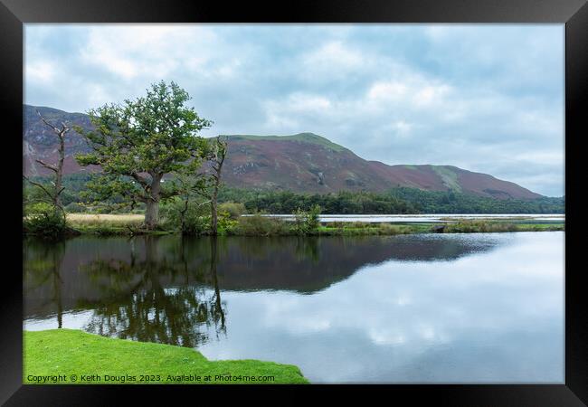 Catbells and the River Derwent Framed Print by Keith Douglas