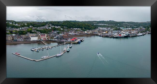 Welcome to Oban Framed Print by Apollo Aerial Photography