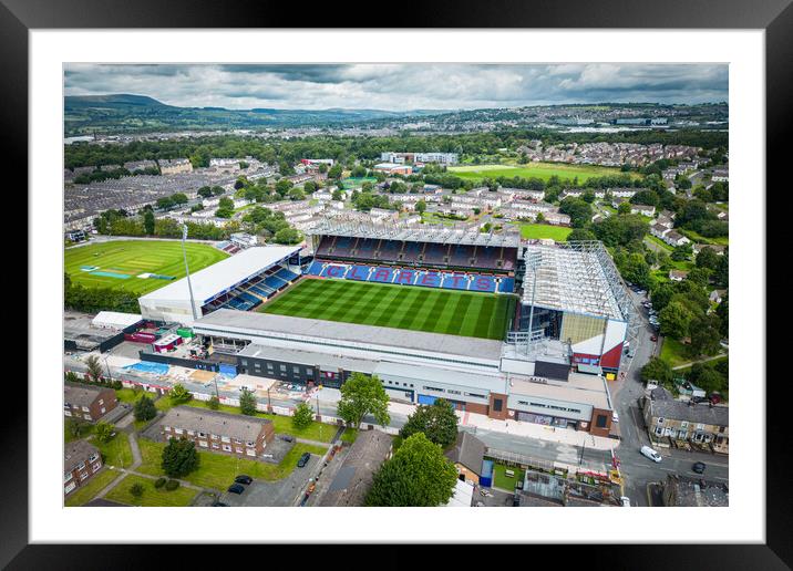Turf Moor Framed Mounted Print by Apollo Aerial Photography
