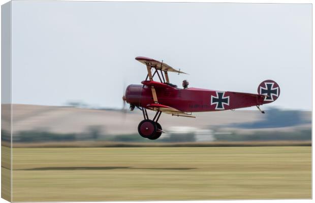 Fokker DR1 The Red Baron Canvas Print by J Biggadike