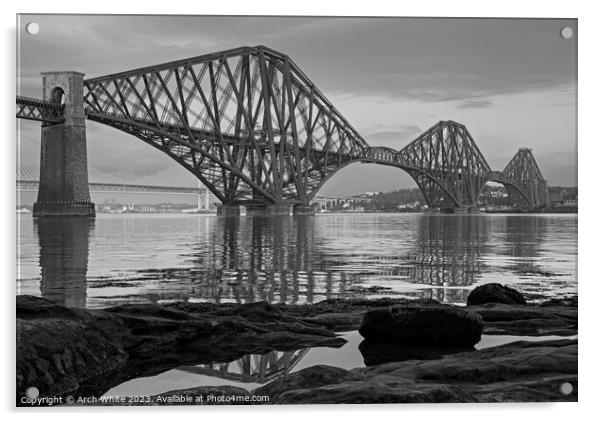 Forth Rail Bridge, South Queensferry, Scotland, UK Acrylic by Arch White