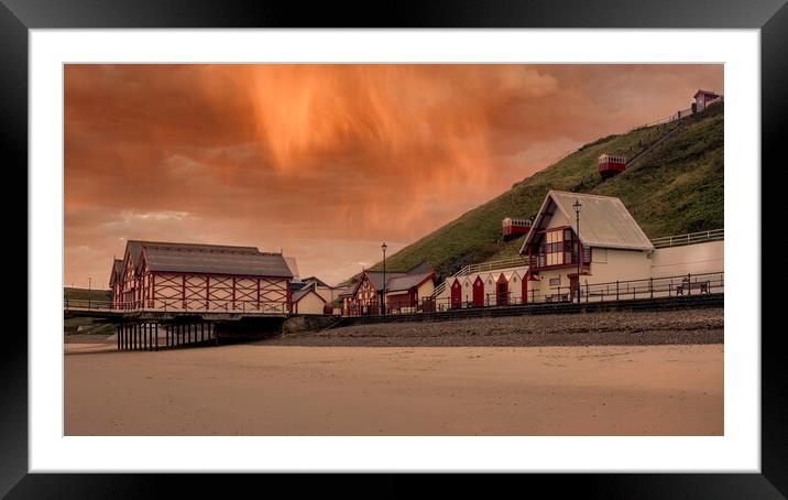 Sunrise and showers: Saltburn by the sea  Framed Mounted Print by Tim Hill