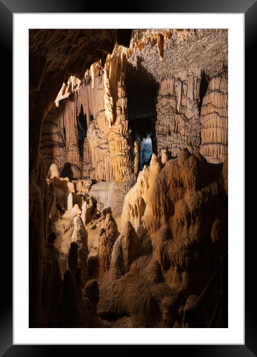 Postojna Cave Splendid Interior Framed Mounted Print by Artur Bogacki