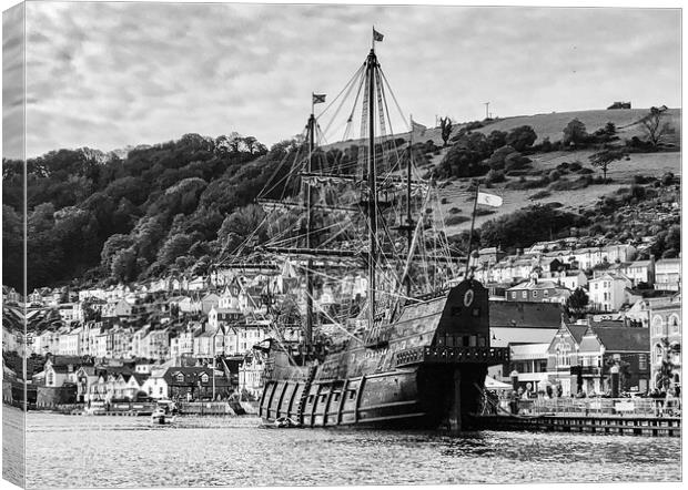 Spanish Galleon at Dartmouth  Canvas Print by Ian Stone