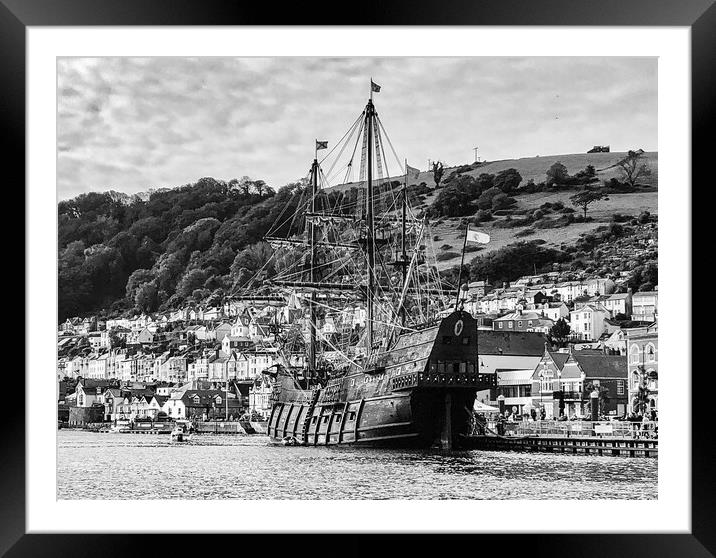 Spanish Galleon at Dartmouth  Framed Mounted Print by Ian Stone