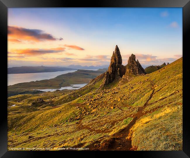 The old man of Storr isle of skye Scotland 937 Framed Print by PHILIP CHALK