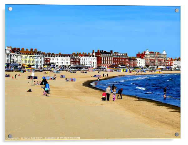 Weymouth, Dorset. Acrylic by john hill