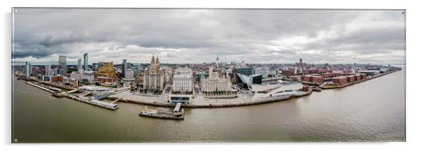 Liverpool Waterfront Acrylic by Apollo Aerial Photography