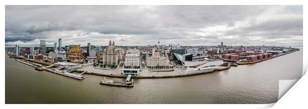 Liverpool Waterfront Print by Apollo Aerial Photography