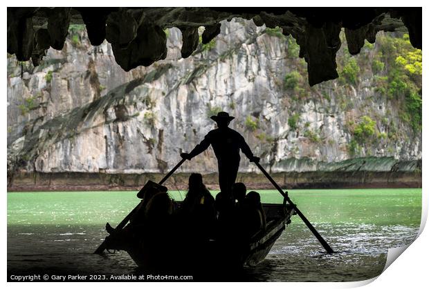 Halong Bay Silhouette  Print by Gary Parker