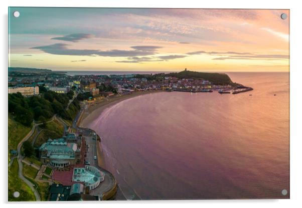 Scarborough Sunrise Acrylic by Apollo Aerial Photography