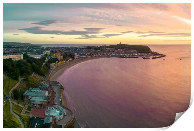 Scarborough Sunrise Print by Apollo Aerial Photography