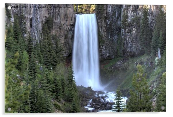 Tumalo falls, Deschutes Wilderness, Acrylic by Arun 