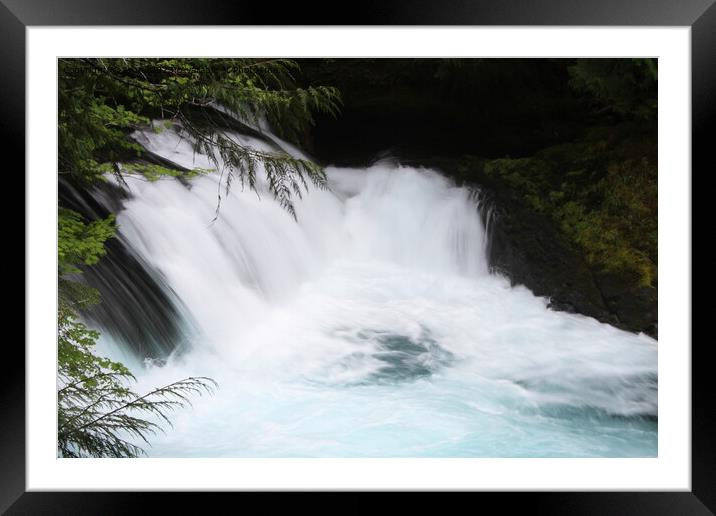 Sahelie falls, Deschutes Wilderness, Framed Mounted Print by Arun 