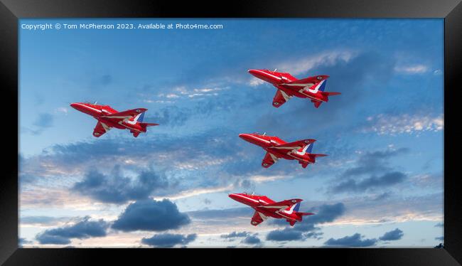 Red Arrows 2023 Framed Print by Tom McPherson
