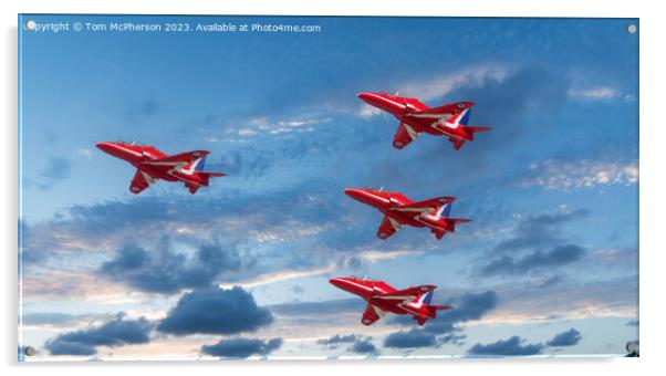 Red Arrows 2023 Acrylic by Tom McPherson