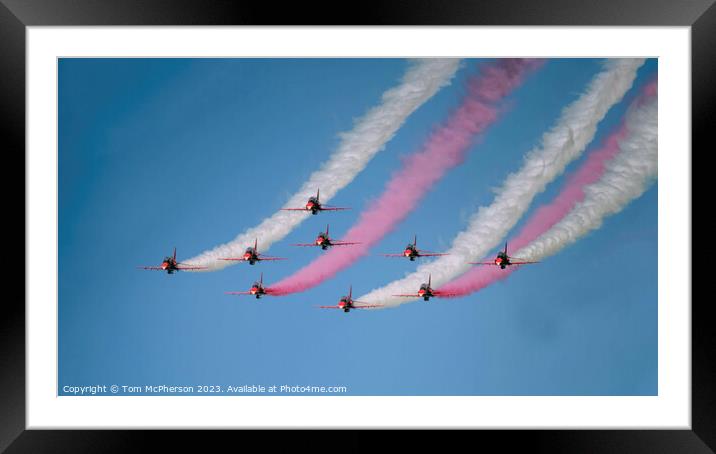 Red Arrows 2023 Framed Mounted Print by Tom McPherson