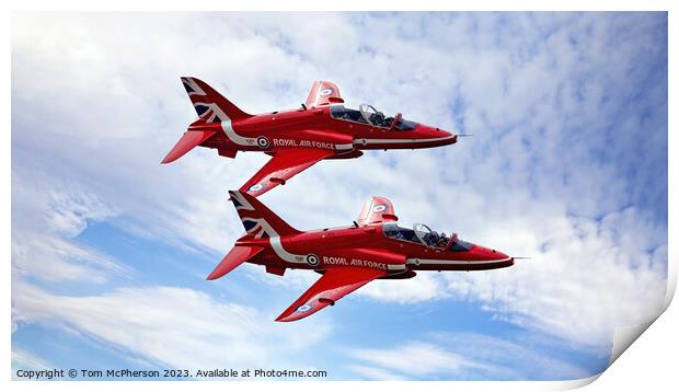 Royal Air Force Aerobatic Team Print by Tom McPherson