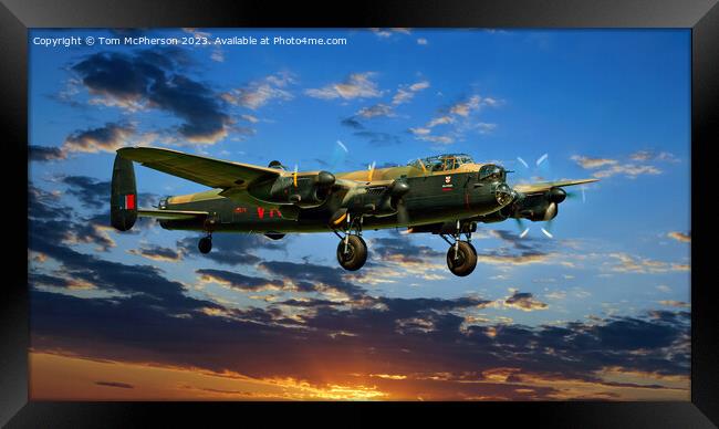 Avro Lancaster B.1 - PA474 Framed Print by Tom McPherson