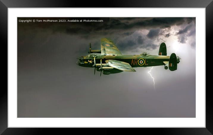 Avro Lancaster B.1 - PA474 PA474 Framed Mounted Print by Tom McPherson