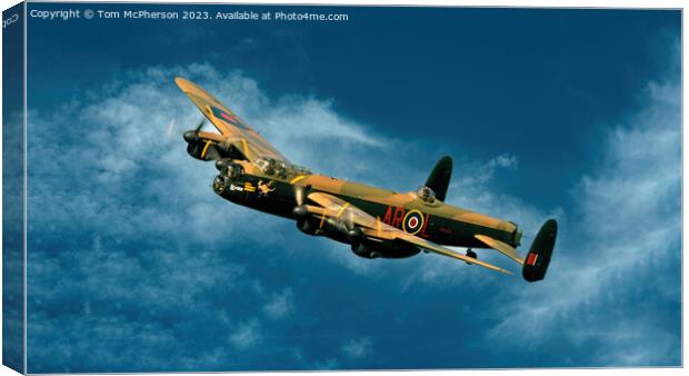 Lancaster Bomber Canvas Print by Tom McPherson