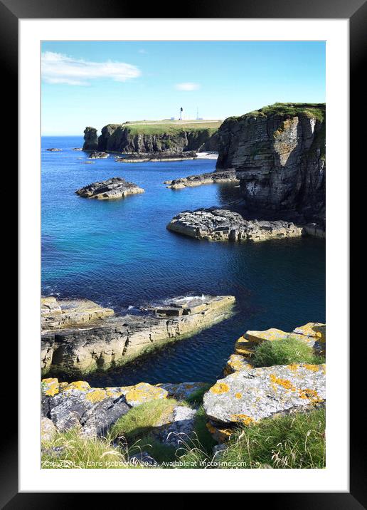 Noss Head lighthouse Framed Mounted Print by Chris Mobberley