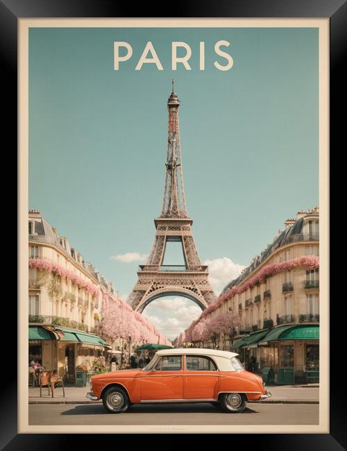Paris 1950S Poster Picture Framed Print by Guido Parmiggiani