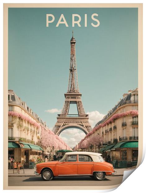 Paris 1950S Poster Picture Print by Guido Parmiggiani