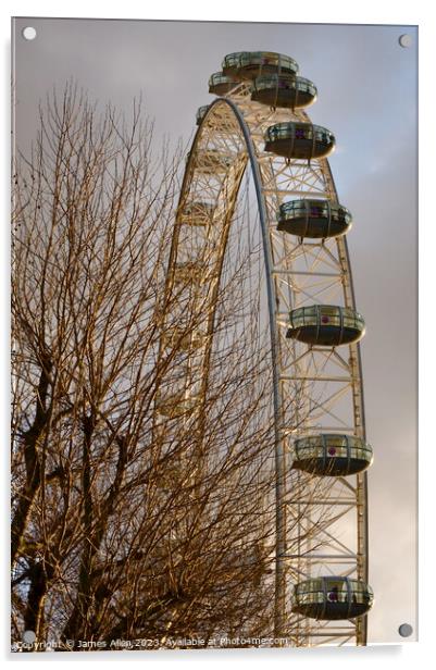 London Eye  Acrylic by James Allen