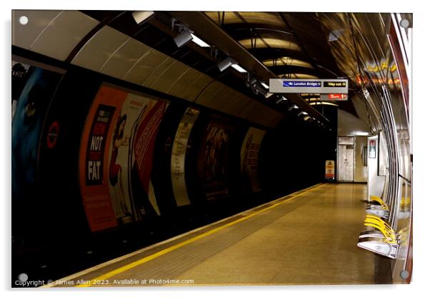 London Underground  Acrylic by James Allen