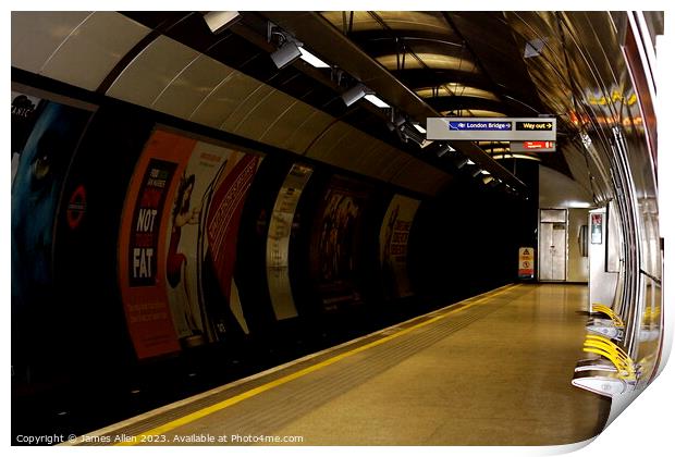 London Underground  Print by James Allen