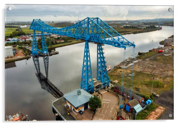 Transporter Bridge Middlesbrough Acrylic by Steve Smith