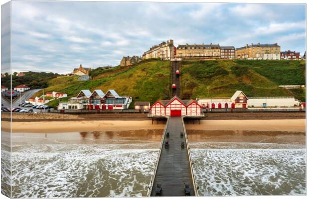 Saltburn by the Sea Canvas Print by Steve Smith