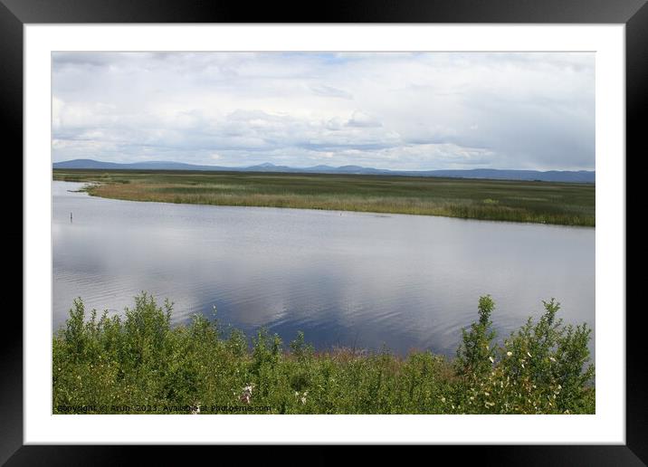 lake on the klamath basin Framed Mounted Print by Arun 