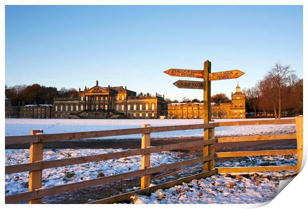 Wentworth Woodhouse Rotherham Print by Alison Chambers