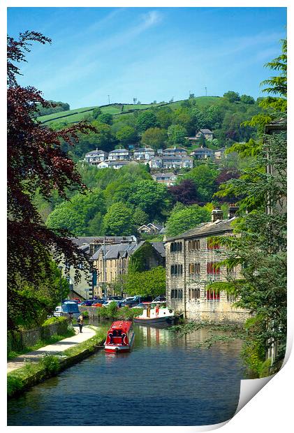 Hebden Bridge Print by Alison Chambers