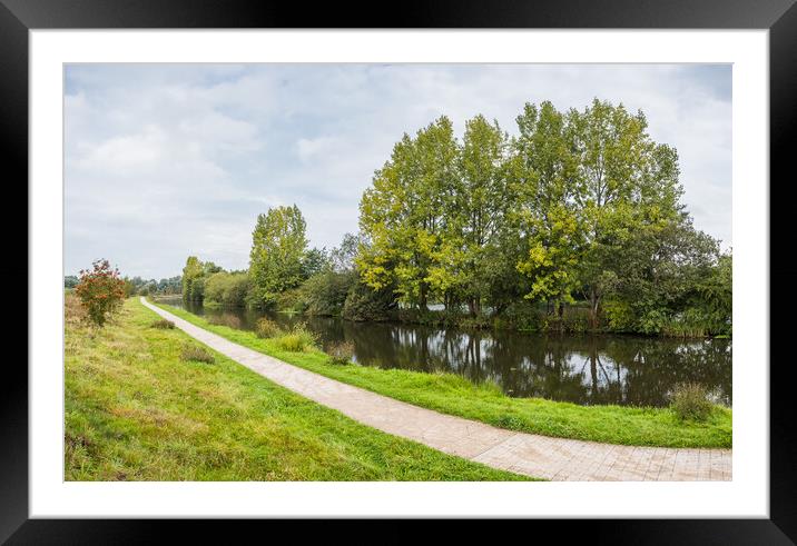 Leeds Liverpool canal panorama Framed Mounted Print by Jason Wells