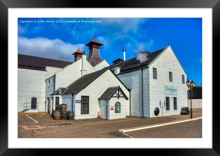 The Dalwhinnie Distillery, Morayshire, Scotland Framed Mounted Print by Navin Mistry