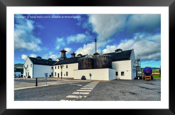 The Dalwhinnie Distillery, Morayshire, Scotland  Framed Mounted Print by Navin Mistry
