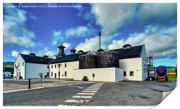 The Dalwhinnie Distillery, Morayshire, Scotland  Print by Navin Mistry