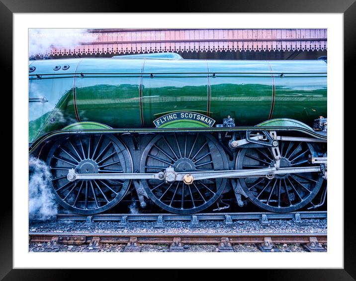 The Flying Scotsman   Framed Mounted Print by Navin Mistry