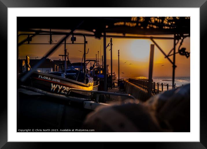 A days fishing done. Framed Mounted Print by Chris North