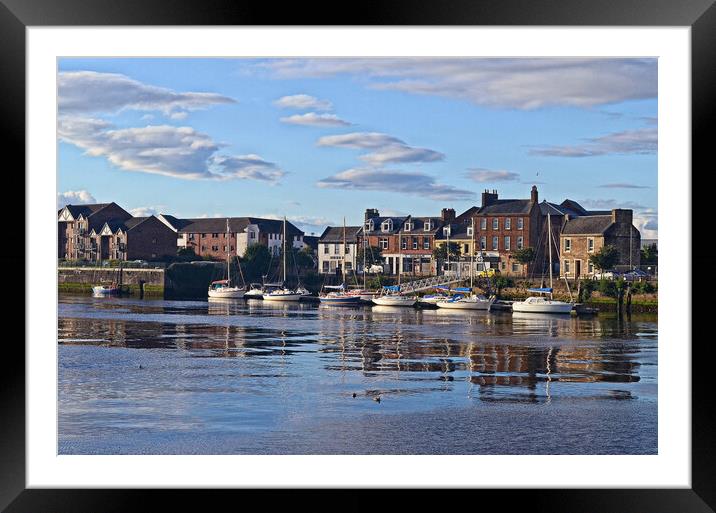 Small marina at Ayr harbour Framed Mounted Print by Allan Durward Photography